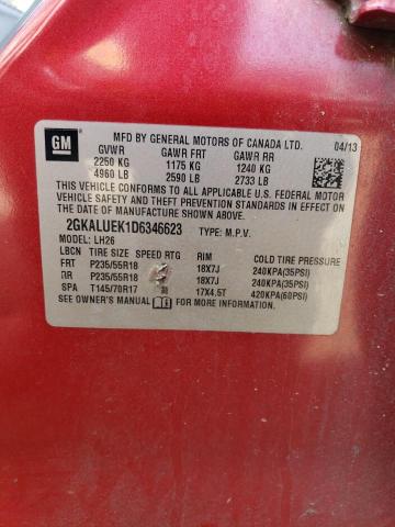 Photo 14 from auction – 2013 GMC TERRAIN SL with VIN 2GKALUEK1D6346623