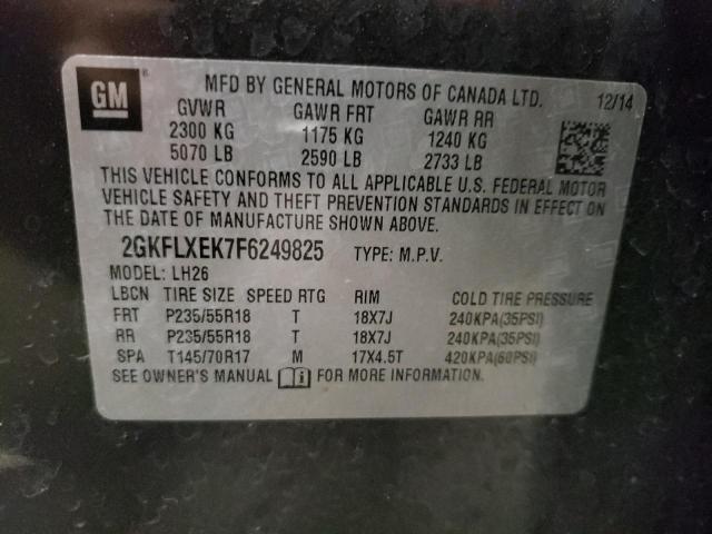 Photo 14 from auction – 2015 GMC TERRAIN SL with VIN 2GKFLXEK7F6249825