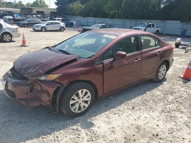 Photo 1 from auction – 2012 HONDA CIVIC LX with VIN 2HGFB2F5XCH544994