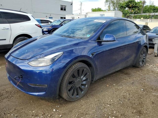 TESLA MODEL Y 2022 with VIN 7SAYGDEF3NF452765 - Photo from auction
