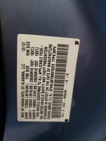 Photo 14 from auction – 2008 HONDA ODYSSEY EX with VIN 5FNRL38708B019372