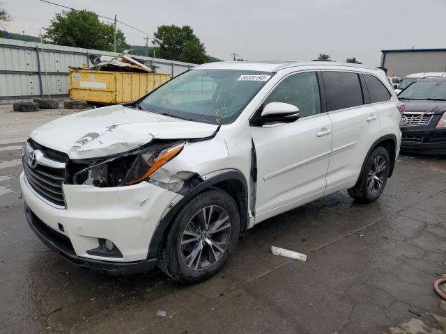 TOYOTA HIGHLANDER 2016 with VIN 5TDJKRFH0GS321785 - Photo from auction
