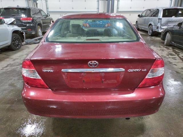 Photo 6 from auction – 2002 TOYOTA CAMRY LE with VIN 4T1BE32K92U591480