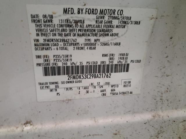 Photo 14 from auction – 2009 FORD FLEX LIMIT with VIN 2FMDK53C29BA21762