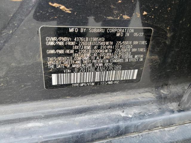 Photo 14 from auction – 2022 SUBARU CROSSTREK with VIN JF2GTHNC4NH276389