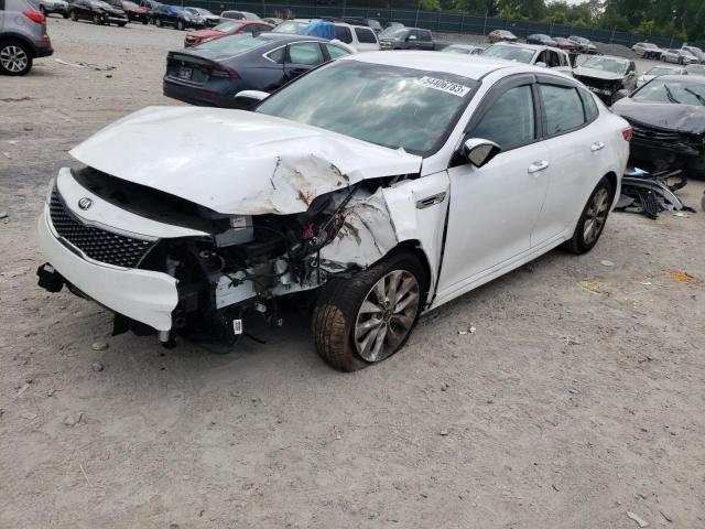 KIA OPTIMA EX 2018 with VIN 5XXGU4L31JG244336 - Photo from auction