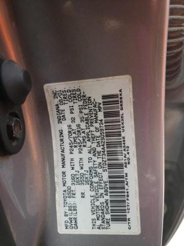 Photo 14 from auction – 2002 TOYOTA SEQUOIA SR with VIN 5TDZT34A42S059734