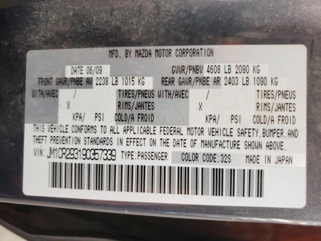 Photo 14 from auction – 2009 MAZDA 5 with VIN JM1CR293190357339