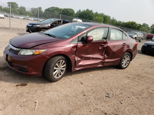 HONDA CIVIC EX 2012 with VIN 2HGFB2F86CH590591 - Photo from auction