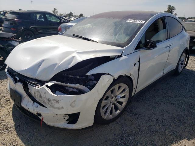 TESLA MODEL X 2017 with VIN 5YJXCBE20HF045657 - Photo from auction