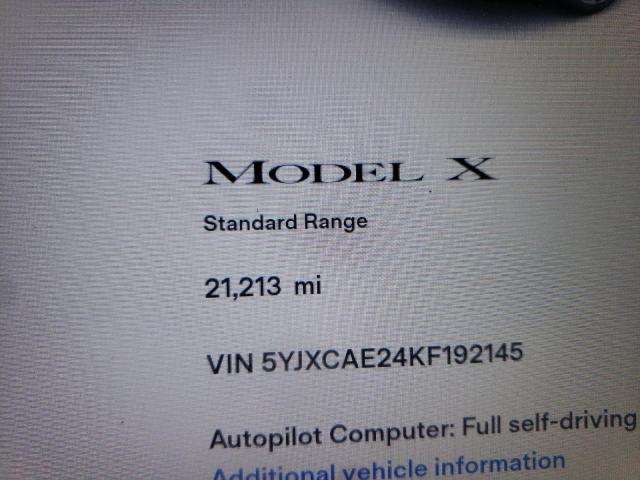 Photo 9 from auction – 2019 TESLA MODEL X with VIN 5YJXCAE24KF192145