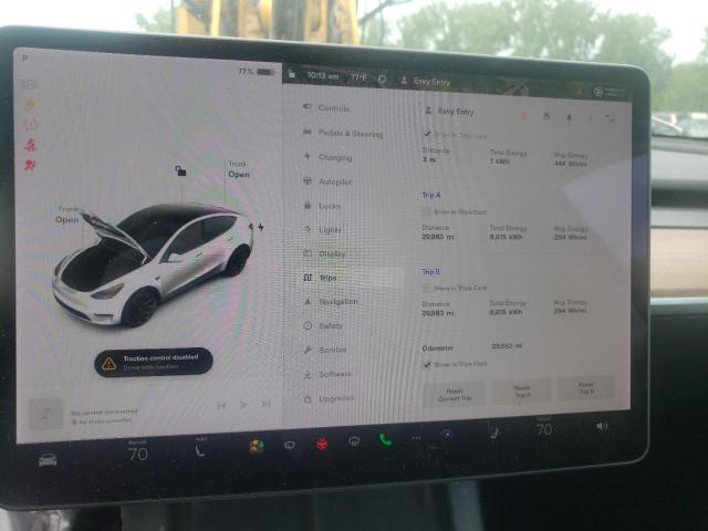 Photo 9 from auction – 2022 TESLA MODEL Y with VIN 7SAYGAEE4NF329367