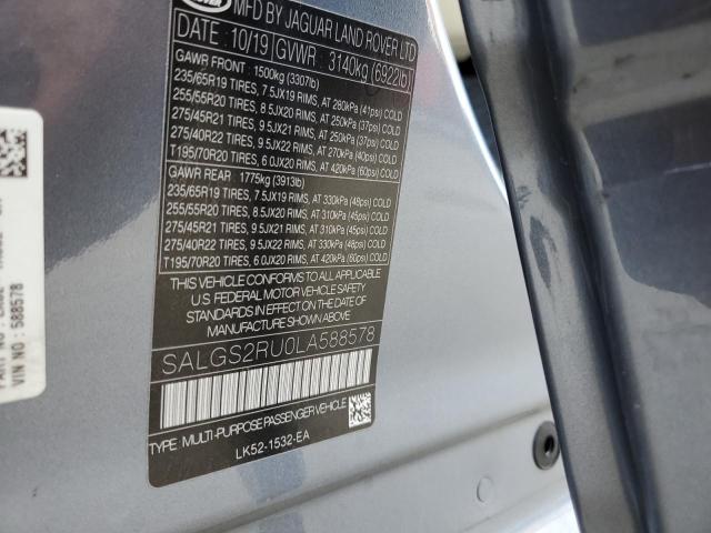 Photo 14 from auction – 2022 LAND ROVER RANGE ROVE with VIN SALGS2RU0LA588578