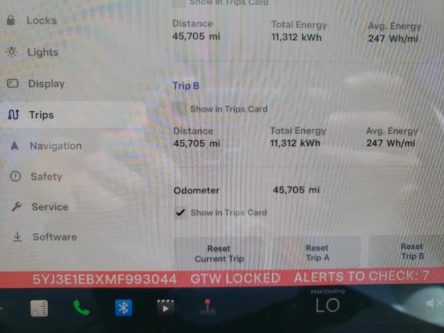 Photo 9 from auction – 2021 TESLA MODEL 3 with VIN 5YJ3E1EBXMF993044