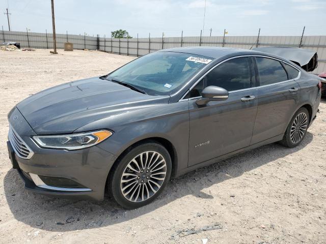 FORD FUSION SE 2018 with VIN 3FA6P0LU7JR274422 - Photo from auction