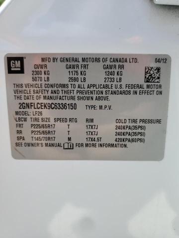 Фото 14 с аукциона – 2012 CHEVROLET EQUINOX LS с VIN 2GNFLCEK9C6336150