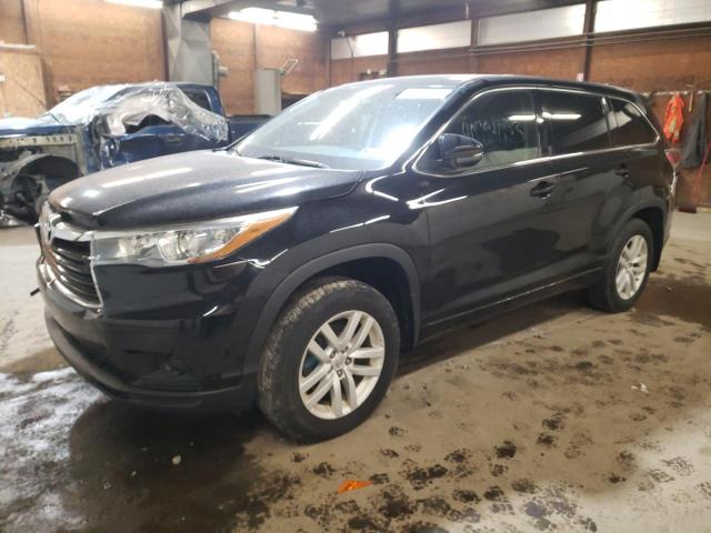 TOYOTA HIGHLANDER 2015 with VIN 5TDBKRFH6FS162791 - Photo from auction