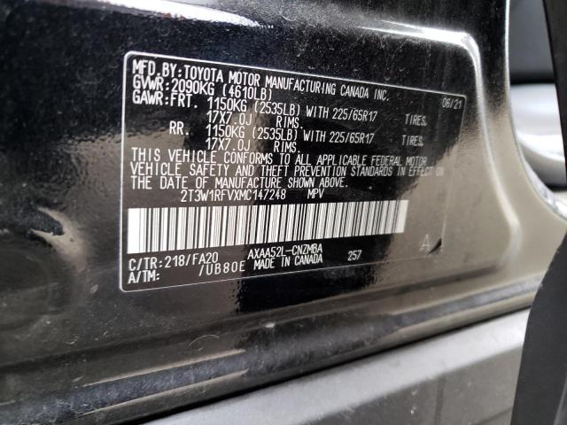 Photo 14 from auction – 2021 TOYOTA RAV4 XLE with VIN 2T3W1RFVXMC147248