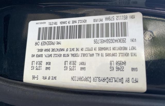 Photo 10 from auction – 2006 DODGE CHARGER SE with VIN 2B3KA43G56H491726