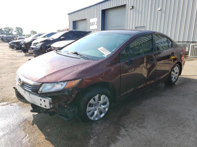 HONDA CIVIC LX 2012 with VIN 19XFB2F57CE026836 - Photo from auction