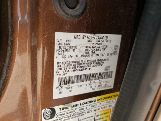 Photo 14 from auction – 2012 FORD EXPEDITION with VIN 1FMJU1H53CEF05144