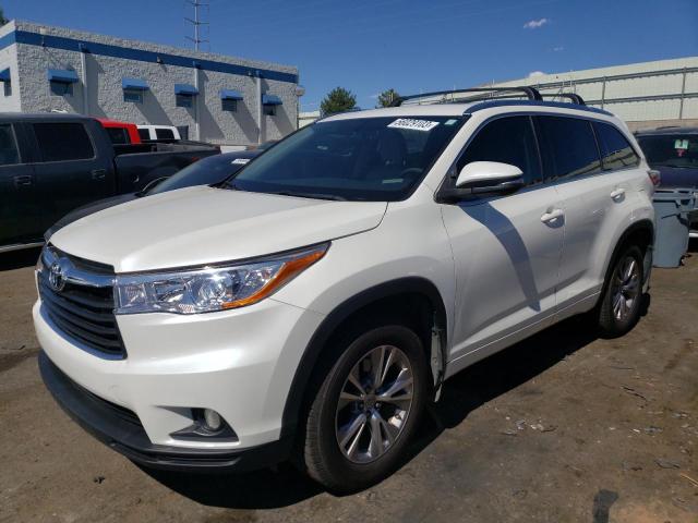 TOYOTA HIGHLANDER 2015 with VIN 5TDJKRFH8FS108758 - Photo from auction