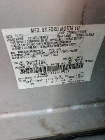 Photo 14 from auction – 2011 FORD FLEX SEL with VIN 2FMGK5CC7BBD19131