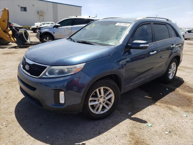 KIA SORENTO LX 2014 with VIN 5XYKT4A69EG476680 - Photo from auction
