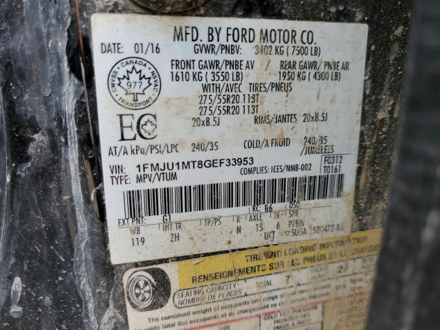 Photo 14 from auction – 2016 FORD EXPEDITION with VIN 1FMJU1MT8GEF33953