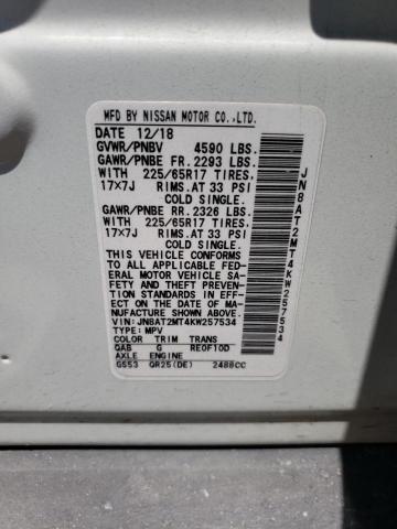 Photo 14 from auction – 2019 NISSAN ROGUE S with VIN JN8AT2MT4KW257534