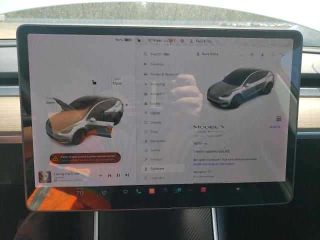 Photo 9 from auction – 2020 TESLA MODEL Y with VIN 5YJYGDEE9LF038780