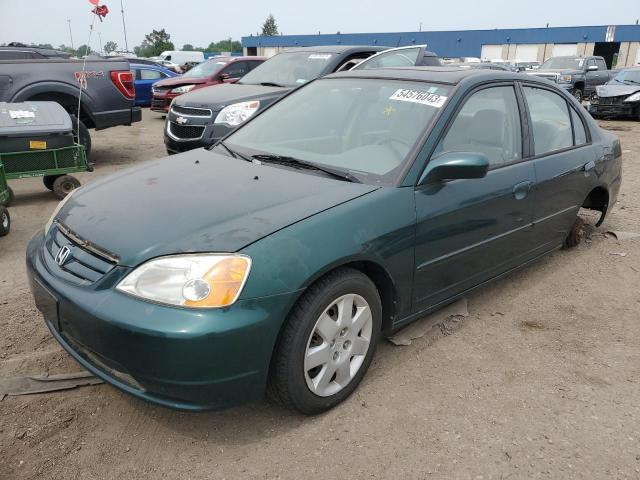 HONDA CIVIC EX 2001 with VIN 1HGES25711L064714 - Photo from auction