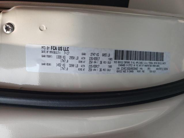 Photo 14 from auction – 2017 CHRYSLER PACIFICA T with VIN 2C4RC1BG6HR839487