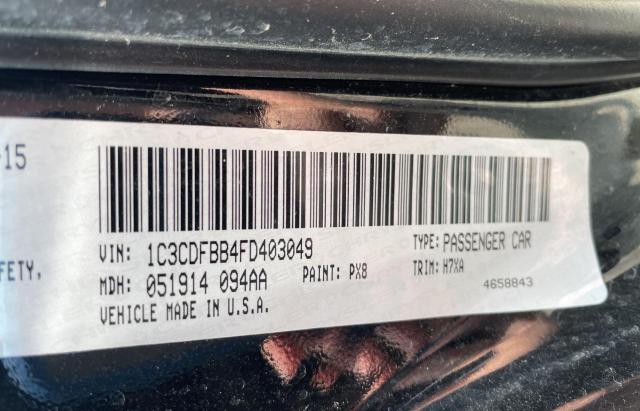 Photo 10 from auction – 2015 DODGE DART SXT with VIN 1C3CDFBB4FD403049