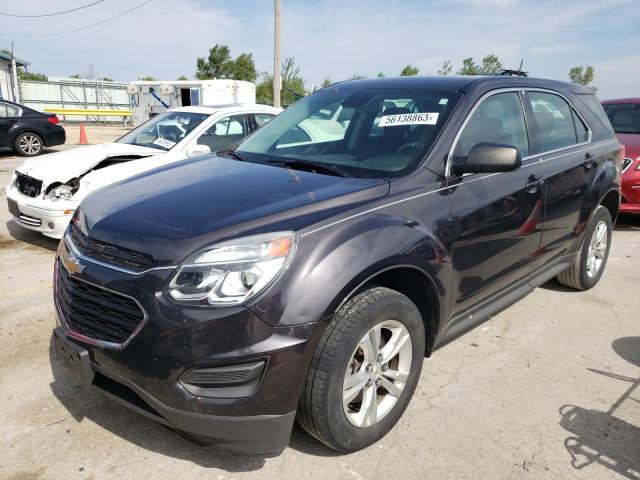 CHEVROLET EQUINOX LS 2016 with VIN 2GNALBEK6G6283966 - Photo from auction