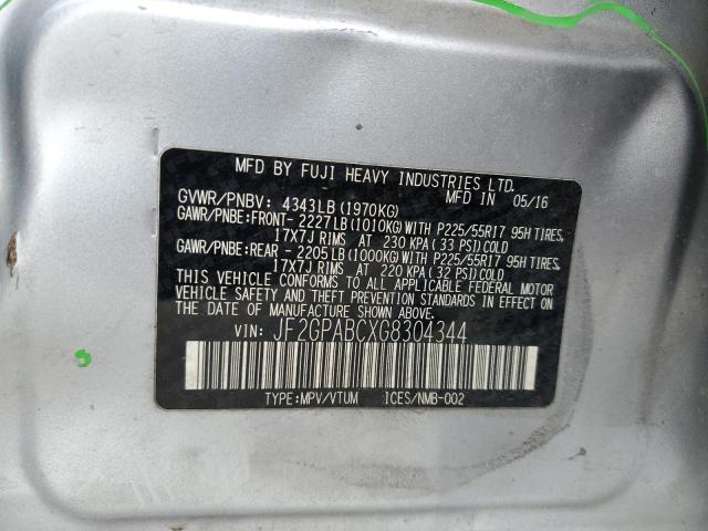 Photo 14 from auction – 2016 SUBARU CROSSTREK with VIN JF2GPABCXG8304344