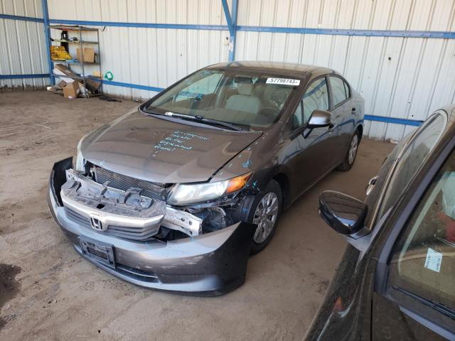 HONDA CIVIC LX 2012 with VIN 19XFB2F55CE086677 - Photo from auction