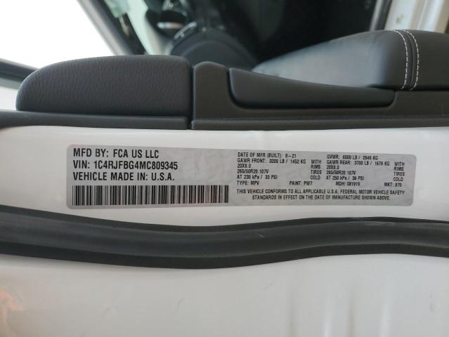 Photo 14 from auction – 2021 JEEP GRAND CHER with VIN 1C4RJFBG4MC809345