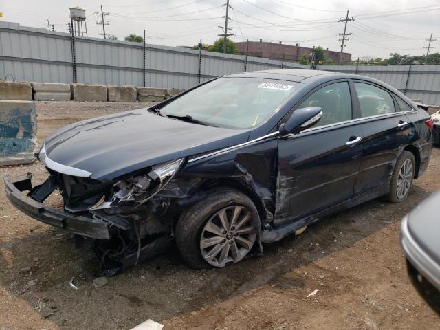 HYUNDAI SONATA SE 2014 with VIN 5NPEC4ACXEH889493 - Photo from auction