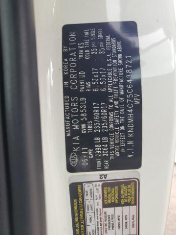 Photo 14 from auction – 2012 KIA SEDONA EX with VIN KNDMH4C75C6438721
