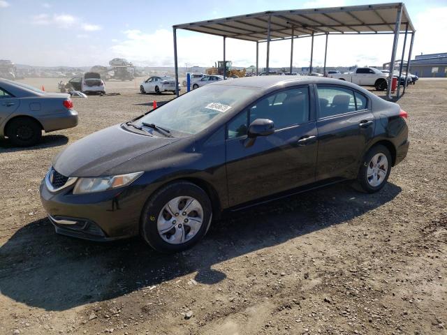 HONDA CIVIC LX 2013 with VIN 2HGFB2F50DH518440 - Photo from auction