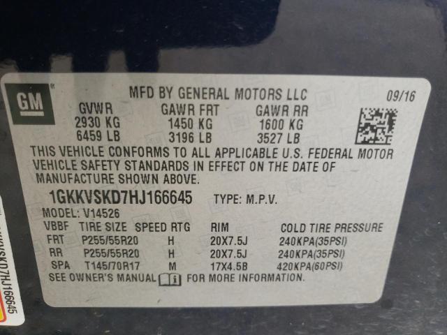 Photo 14 from auction – 2017 GMC ACADIA LIM with VIN 1GKKVSKD7HJ166645