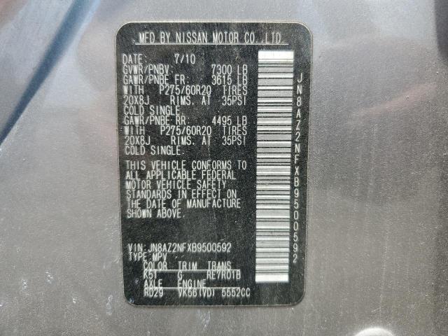 Photo 14 from auction – 2011 INFINITI QX56 with VIN JN8AZ2NFXB9500592