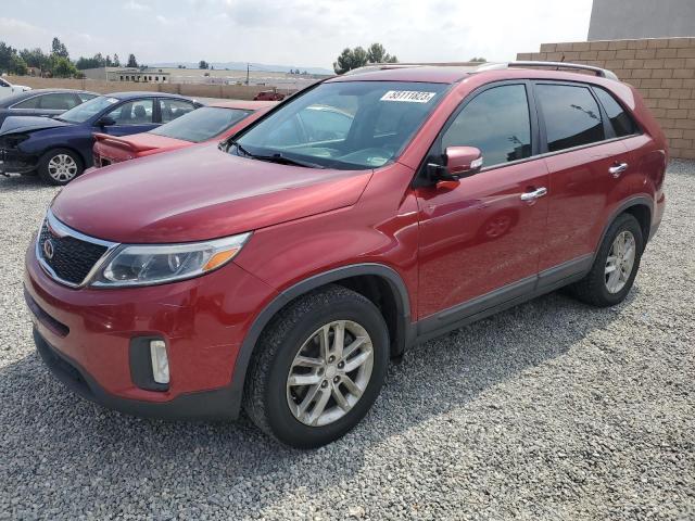 KIA SORENTO LX 2015 with VIN 5XYKT4A60FG583344 - Photo from auction