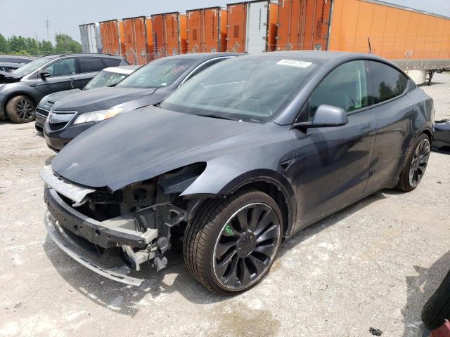 TESLA MODEL Y 2022 مع رقم تعريف المركبة 7SAYGDEF3NF452751 - صورة من المزاد