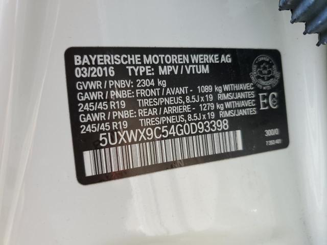 Photo 14 from auction – 2016 BMW X3 XDRIVE2 with VIN 5UXWX9C54G0D93398