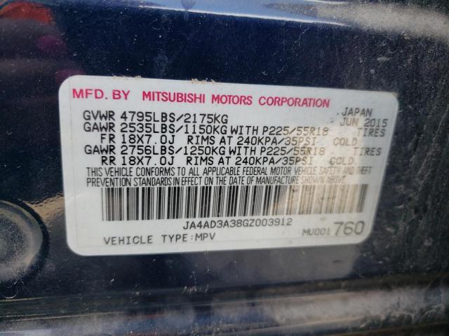 Photo 14 from auction – 2016 MITSUBISHI OUTLANDER with VIN JA4AD3A38GZ003912