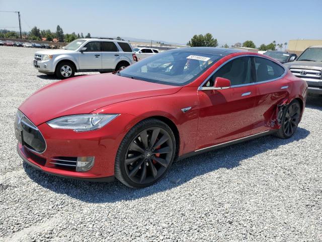 TESLA MODEL S P8 2015 with VIN 5YJSA1H48FF097039 - Photo from auction