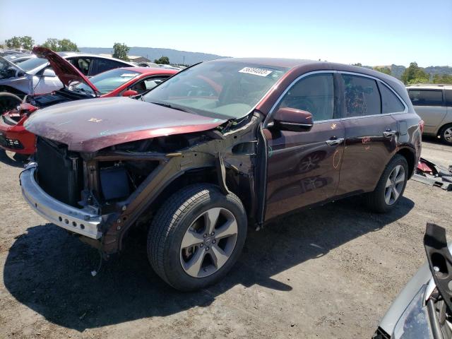 ACURA MDX 2015 with VIN 5FRYD4H23FB009949 - Photo from auction