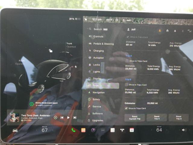 Photo 9 from auction – 2020 TESLA MODEL 3 with VIN 5YJ3E1EA1LF806019